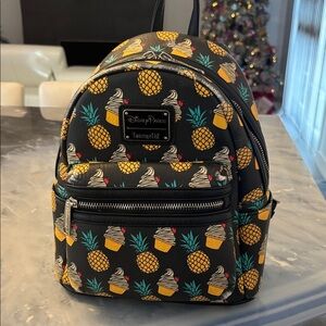 Loungefly Black and Yellow Dole Whip Pineapple Backpack